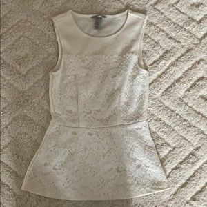 H&M Peplum Lace Tank Top